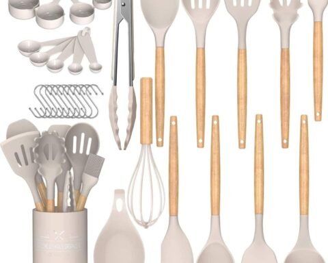 Qalabka Jikada Umite Chef – 33 Qalab Silikoon & Qoryo Isugu Jira